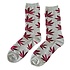 Holland sokken Herrensocken - Grau-Burgunderrot Cannabis - Größe 41-46