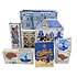 www.typisch-hollands-geschenkpakket.nl Dutch sweets package - In sturdy Delft blue carrying bag