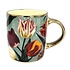 Matix Kleiner Becher mit hübschen grünen und goldenen Tulpen