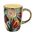 Typisch Hollands Cup (large) pretty tulips green with gold