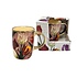 Matix Cup (large) pretty tulips pink with gold