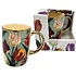 Typisch Hollands Cup (large) pretty tulips green with gold