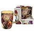 Typisch Hollands Cup (large) pretty tulips pink with gold