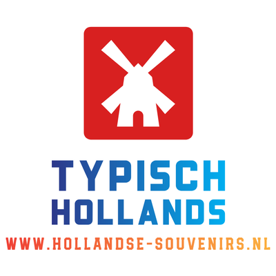 Typisch Hollands Holland-Geschenkset – Becher und Dose mit Stroopwafels – Hübsche Tulpen – Grün