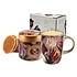 Matix Holland-Geschenkset – Stroopwafel-Becher und -Dose – Hübsche Tulpen – Grün