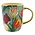 Typisch Hollands Cup (large) pretty tulips green with gold