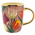 Typisch Hollands Holland gift set - Mug and tin of stroopwafels -Pretty Tulips - Green
