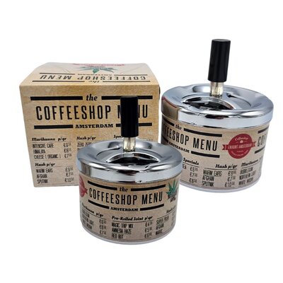 TTD Gifts Druk en Draaiasbak - Amsterdam Coffeeshop