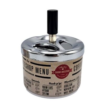 Typisch Hollands Press and Turn Aschenbecher - Amsterdam Coffeeshop