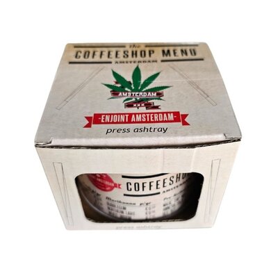 Typisch Hollands Press and Turn ashtray - Amsterdam Coffeeshop