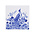 Heinen Delftware Delfter blaue Fliese - Blumenmuster / Pfau