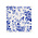 Heinen Delftware Delftsblauwe tegel bloementuin