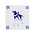 Heinen Delfts blauw Delftsblauwe tegel  - Koe