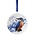 Heinen Delfts blauw Christmas ornament - pendant round - Kingfisher