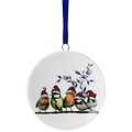 Heinen Delftware Weihnachtsschmuck - Anhänger rund - Waldvögel