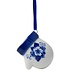 Heinen Delfts blauw Christmas ornament - Delft blue mitten pendant