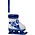 Heinen Delfts blauw Christmas ornament - Delft blue skate pendant