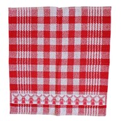 TTD Gifts Keukenhanddoek Rood-Wit geruit Molens