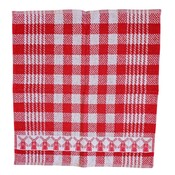 Typisch Hollands Kitchen towel Red-White checkered Mills