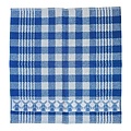 TTD Gifts Keukenhanddoek Blauw-Wit geruit met molens