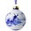 Heinen Delfts blauw Delfterblaue, verzierte Weihnachtskugel, 5 cm