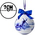 Heinen Delftware Delft blue decorated Christmas bauble Windmills