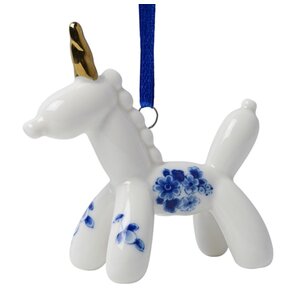 Heinen Delftware Weihnachtsschmuck Ballontier Einhorn