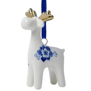Heinen Delfts blauw Weihnachtsschmuck „Raribu“