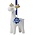 Heinen Delfts blauw Christmas ornament caribou