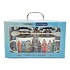 TTD Gifts Geschenkset van 2 Mokken & Schotel + Lepel (Gevelhuisjes)