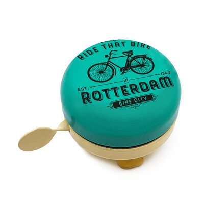 Typisch Hollands Bicycle bell Rotterdam -Vintage - Bicycle decoration - Green