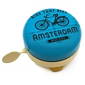 Typisch Hollands Fietsbel Amsterdam -Blauw -Fietsdecoratie