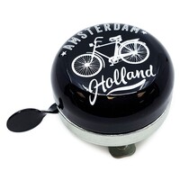 Typisch Hollands Bicycle bell Amsterdam - Black/White - Bicycle decoration