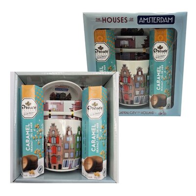 Droste Droste Geschenkbox - Häuser - Karamell-Meersalz (Droste-Schokoladenpastillen)