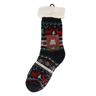 TTD Gifts Bad Christmas socks - Fleece Comfort Socks - Christmas - Black