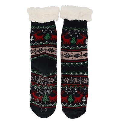 TTD Gifts Schlechte Weihnachtssocken – Fleece-Komfortsocken – Weihnachten – Schwarz
