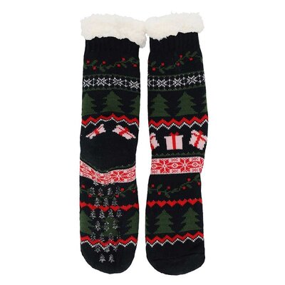 TTD Gifts Bad Christmas socks - Fleece Comfort Socks - Christmas - Black