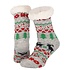 TTD Gifts Schlechte Weihnachtssocken – Fleece-Komfortsocken – Weihnachten – Grau
