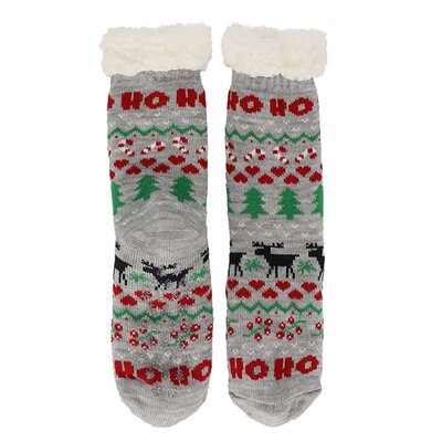 TTD Gifts Schlechte Weihnachtssocken – Fleece-Komfortsocken – Weihnachten – Grau
