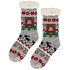 TTD Gifts Schlechte Weihnachtssocken – Fleece-Komfortsocken – Weihnachten – Grau