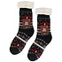 TTD Gifts Schlechte Weihnachtssocken – Fleece-Komfortsocken – Weihnachten – Schwarz