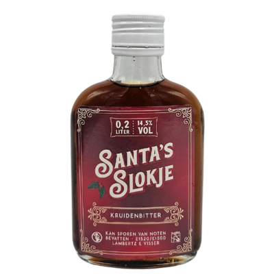 Typisch Hollands Kerstborrel ( Santa`s slokje) - 20cl zakflacon