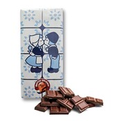 Typisch Hollands Chocoladereep melk in luxe giftpack - Hollandse chocolade ( Kuspaar)