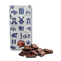 Typisch Hollands Tafel Milchschokolade in luxuriöser Geschenkverpackung – holländische Schokolade (Symbole)
