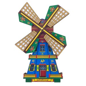 Matix Magnet Holland mill - blue - rotating blades