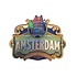 Typisch Hollands Mmagneet MDF Charleston Amsterdam huisjes lichtgroen