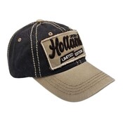 Robin Ruth Fashion Cap Holland Sand-colored with Anthracite and stitching (large Holland patch)