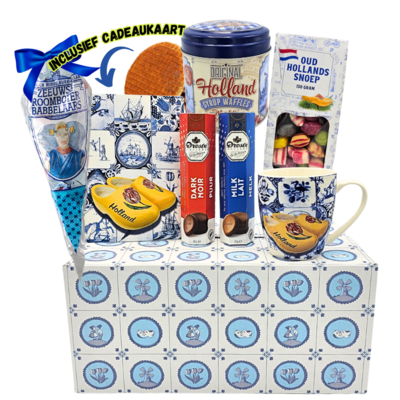 Typisch Hollands Dutch Treats Package - Delft blue box