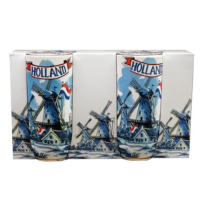 Typisch Hollands Geschenkset mit 2 Kaffeetassen - Holland -