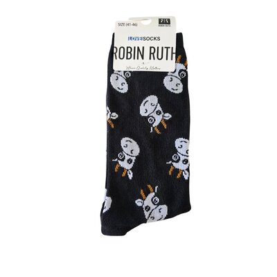 Holland sokken Men's socks - Cows - Size 41-46 (black)